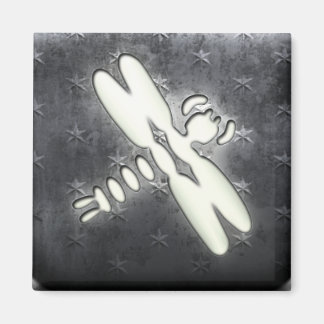 Whitealkdrachenfliege Magnet