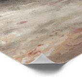 Whitealkenboot an der Küste Poster (Ecke)