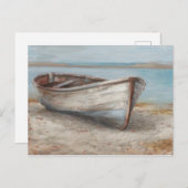 Whitealkenboot an der Küste Postkarte (Vorne/Hinten)