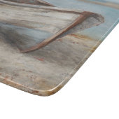 Whitealkenboot an der Küste Schneidebrett (Ecke)