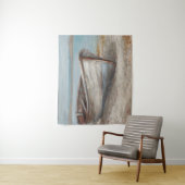 Whitealkenboot an der Küste Wandteppich (Beispiel)