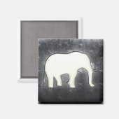 Whitealkes Elephant Magnet (Vorderseite/Rückseite)