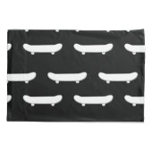 Whiteboard Monochromatischer Schwarzer Skater Urba Kissenbezug (Rückseite)