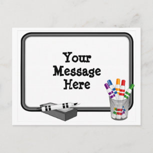 Whiteboard Postkarte
