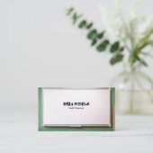 Whiteboard-Schullehrer mit QR-Code Visitenkarte (Stehend Vorderseite)