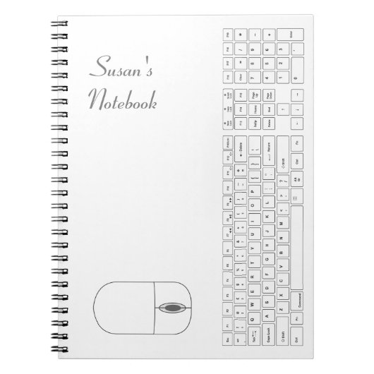 Whiteboard und Mouse-Notebook Notizblock (Vorderseite)