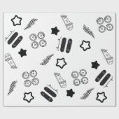 Whiteboarding Wrapping Paper Geschenkpapier (Flach)