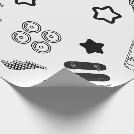 Whiteboarding Wrapping Paper Geschenkpapier (Ecke)