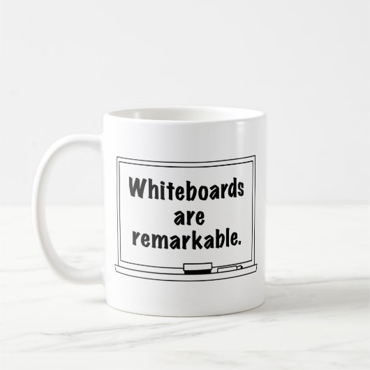 Whiteboards sind bemerkenswert kaffeetasse (Links)