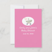 Whitebow Diaper Raffel Rosa Ticketeinschlusskarte Einladung (Rückseite)