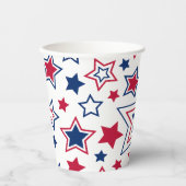 Whiteboys und Blue Stars Papier Cups Pappbecher (Vorderseite)