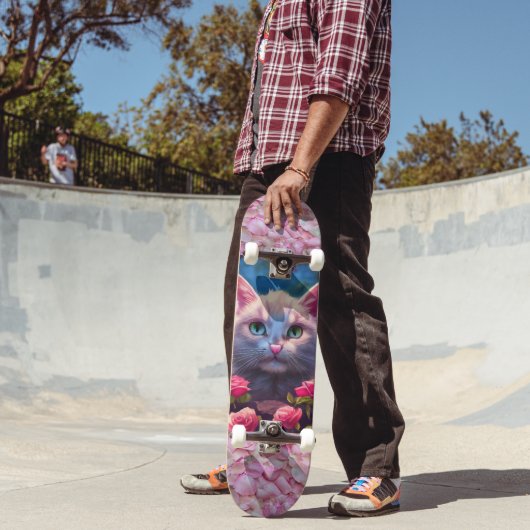 WHITECAT UND ROSE SKATEBOARDER SKATEBOARD (Außenbereich 2)