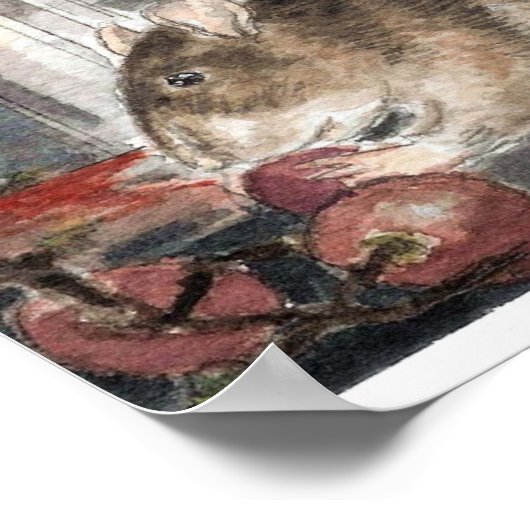 Whitechapel Rat mit Trauben Poster (Ecke)