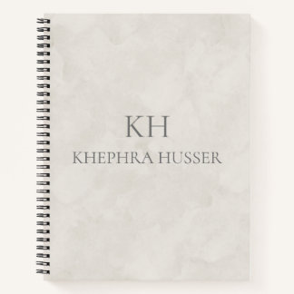 Whitecolor Monogram Notebook Notizblock
