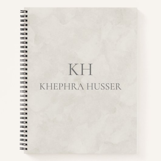 Whitecolor Monogram Notebook Notizblock (Vorderseite)