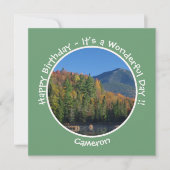 Whiteface Mountain, Autumn Party Items von Adirond Einladung (Vorderseite)