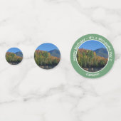 Whiteface Mountain, Autumn Party Items von Adirond Konfetti (Rückseiten)