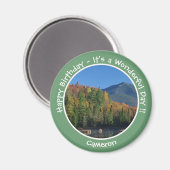 Whiteface Mountain, Autumn Party Items von Adirond Magnet (Vorderseite/Rückseite)