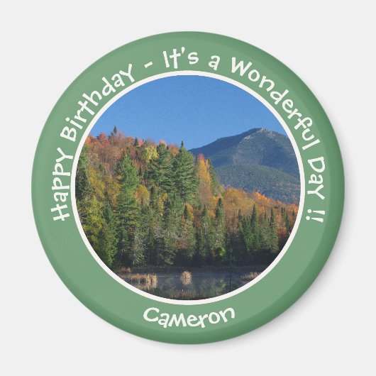 Whiteface Mountain, Autumn Party Items von Adirond Magnet (Vorne)