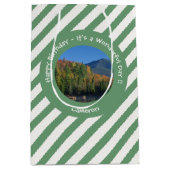 Whiteface Mountain, Autumn Party Items von Adirond Mittlere Geschenktüte (Vorderseite)