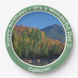 Whiteface Mountain, Autumn Party Items von Adirond Pappteller