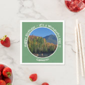 Whiteface Mountain, Autumn Party Items von Adirond Serviette (Beispiel)
