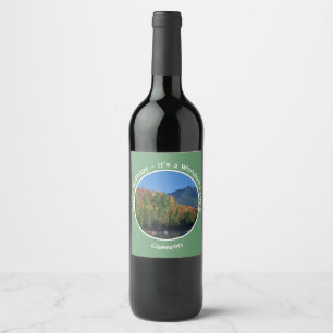 Whiteface Mountain, Autumn Party Items von Adirond Weinetikett