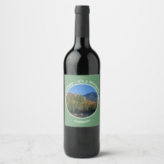 Whiteface Mountain, Autumn Party Items von Adirond Weinetikett