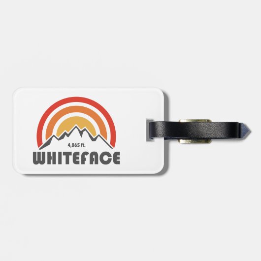 Whiteface Mountain Gepäckanhänger (Rückseite horizontal)