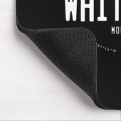 Whiteface Mountain New York Grafik Distressed Vin Mousepad (Ecke)