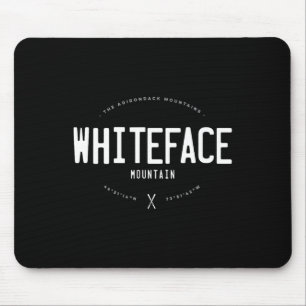 Whiteface Mountain New York Grafik Distressed Vin Mousepad