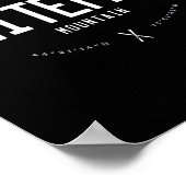 Whiteface Mountain New York Grafik Distressed Vin Poster (Ecke)