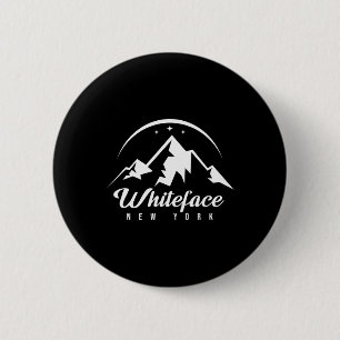 Whiteface Mountain New York Ski Resort Skiing Snow Button