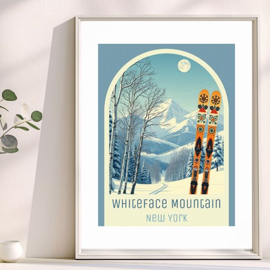 Whiteface Mountain New York Skigebiet Poster