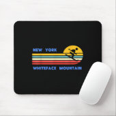 Whiteface Mountain New York Skiing Skier Ski Retro Mousepad (Mit Mouse)