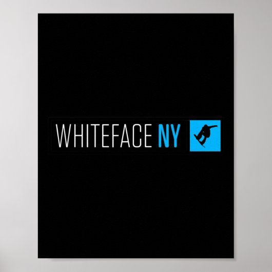 Whiteface Mountain Ny Snowboard Box Typ Poster (Vorne)