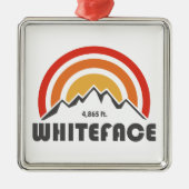 Whiteface Mountain Ornament Aus Metall (Vorne)