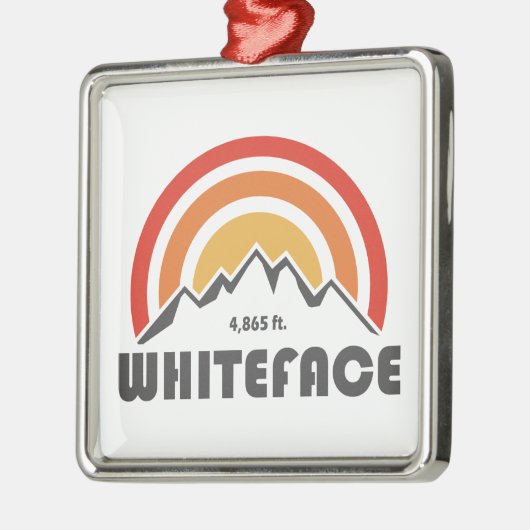 Whiteface Mountain Ornament Aus Metall (Links)