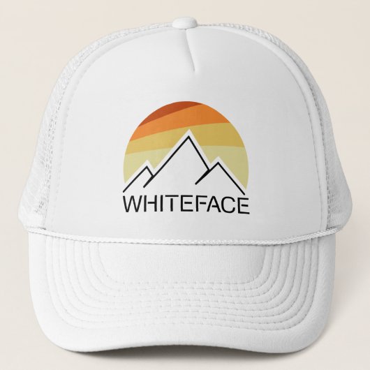 Whiteface Mountain Retro Truckerkappe (Vorderseite)