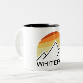 Whiteface Mountain Retro Zweifarbige Tasse (Vorderseite Links)