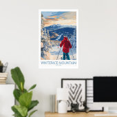 Whiteface Mountain Ski-Wandkunst Ski-Druck 1 Poster (Heimbüro)