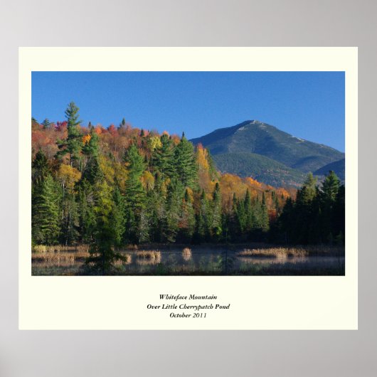 Whiteface Mountain über dem kleinen Cherrypatch Po Poster (Vorne)