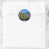 Whiteface Mountain über dem kleinen Cherrypatch Po Runder Aufkleber (Tasche)
