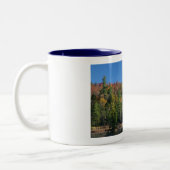 Whiteface Mountain über dem kleinen Cherrypatch Po Zweifarbige Tasse (Links)