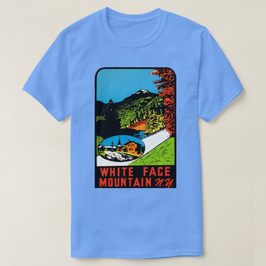 Whiteface Mountain Vintage Travel T-Shirt (Design vorne)