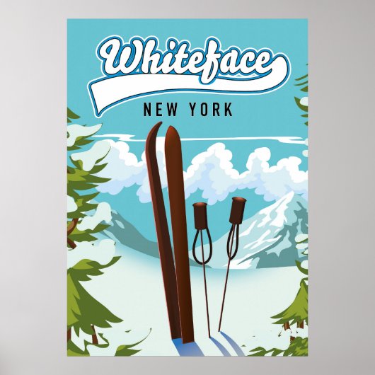 Whiteface New York zum Ski Poster (Vorne)