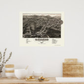 Whitefield, NH Panoramic Map - 1883 Poster (Küche)