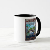 Whitefisch, MontanaScenic Travel Poster Tasse (VorderseiteRechts)