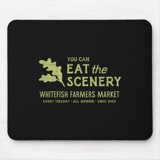 Whitefish Bauernmarkt - Sie können die Landschaft Mousepad (Vorne)