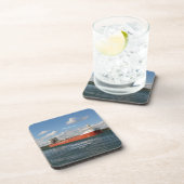 Whitefish Bay Set von 6 harten Untersetzer aus Kun (Rechte Seite)